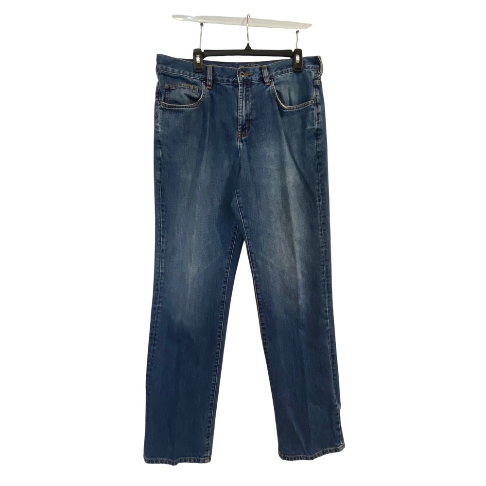 Tommy Bahama Classic Fit‎ Mens Jeans Medium Wash Denim Distressed Hem 35x34